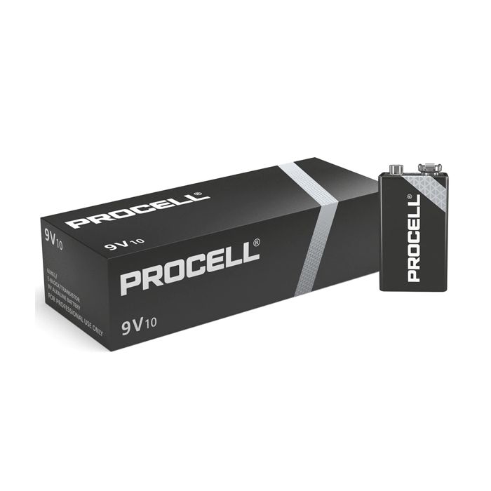 Duracell Procell 9v MN1604 PP3 6LR61 Batteries (PACK OF 10)