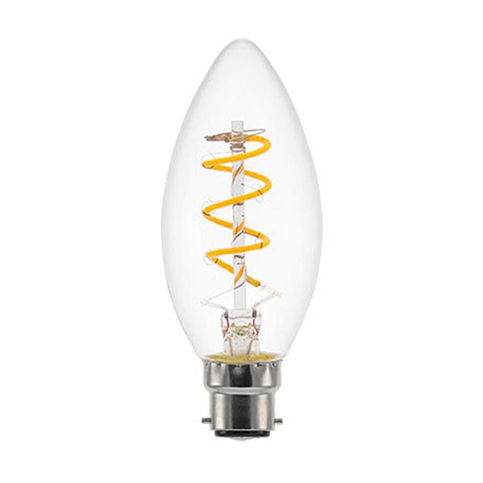 GE LED FILAMENT HELIAX CANDLE 3.5W B22/BC 2000K DIMMABLE