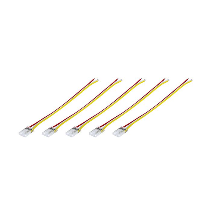 Integral Connector to 150mm Wire for 10mm CCT LED COB Strip 5PACK
