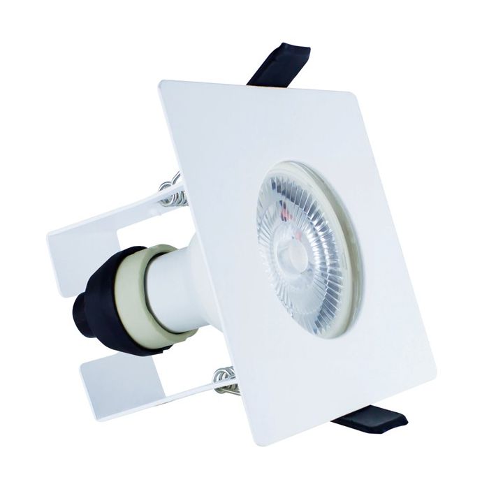 Integral Evofire White Fire Rated Square White Downlight With Insulation Guard