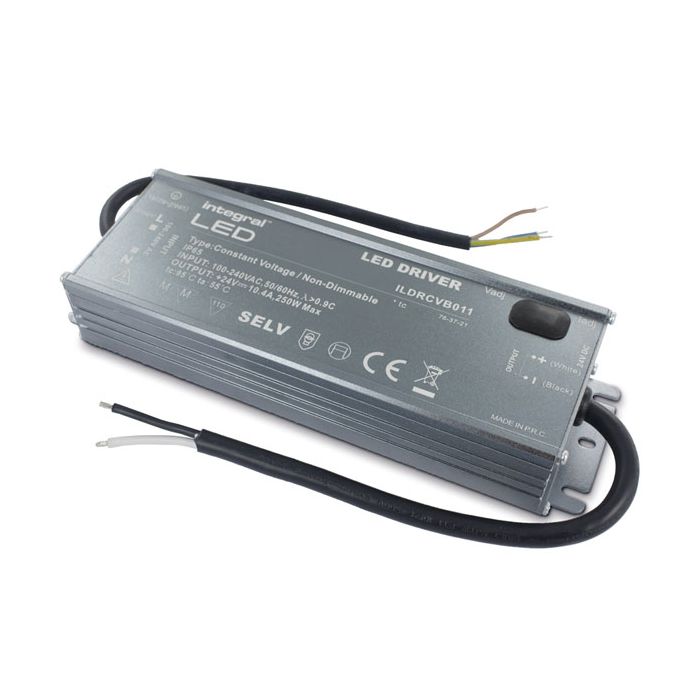 Integral IP65 97W Constant Voltage LED Driver, 100-240VAC to 12VDC, Non-Dimmable