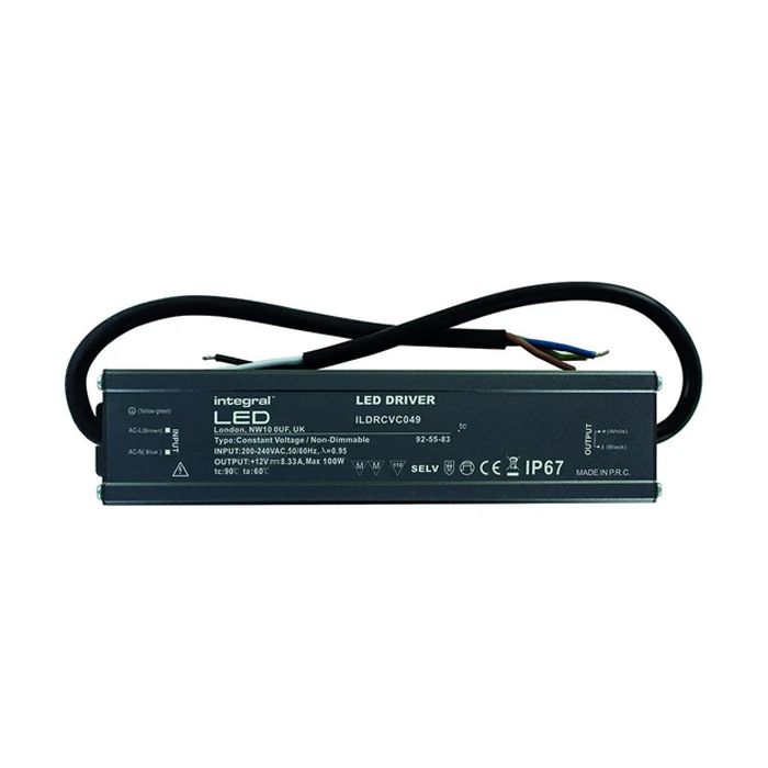 Integral LED ILDRCVC049 100w 12v 200-240vd LED Driver Non-Dimmable