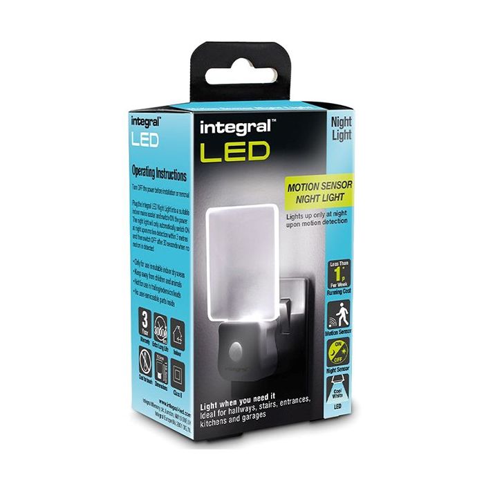 Integral LED Night Light with Motion & Night Sensor Dusk to Dawn