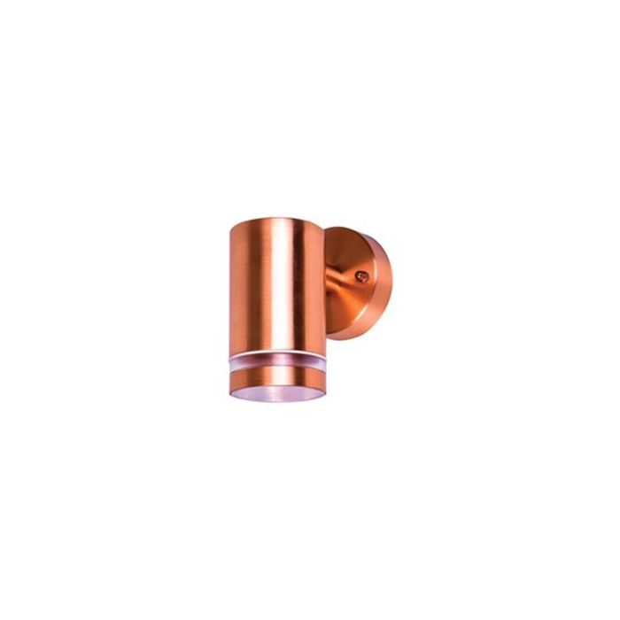 Integral Outdoor Stainless Steel Down Wall Light IP65 1 X GU10 Copper