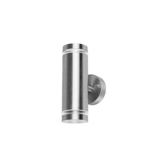 Integral Outdoor Stainless Steel Up And Down Wall Light IP65 2 X GU10 Steel