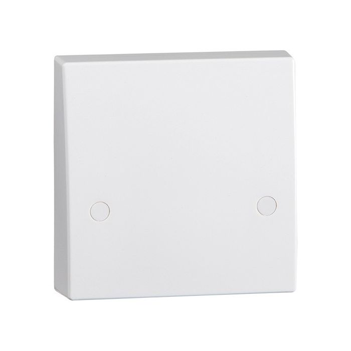 ML Knightsbridge SN8340 (10 PACK) Square Edge White Plastic Cooker Connection Unit Plate 45A 