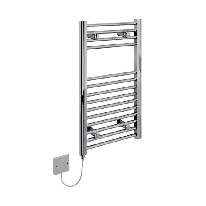 Kudox Straight Standard 150W Electric Ladder Towel Rail - Chrome