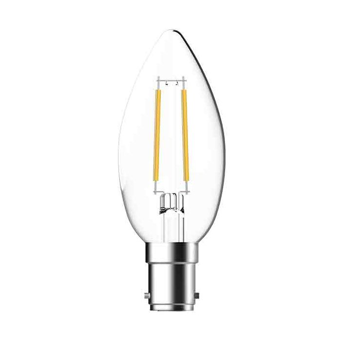 Megaman LED B15 Clear Filament Dimmable Candle 4.2W Warm White