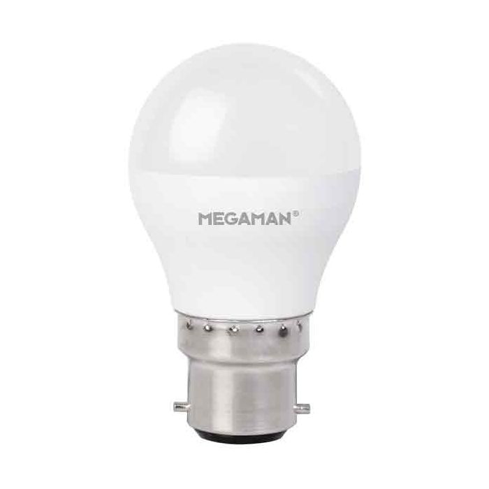 Megaman LED B22 Opal Dimmable Golfball 5.5W Cool White