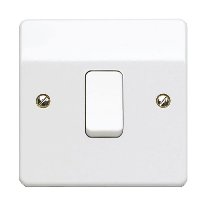 MK K4871 WHITE 1 Gang 2W Light Switch