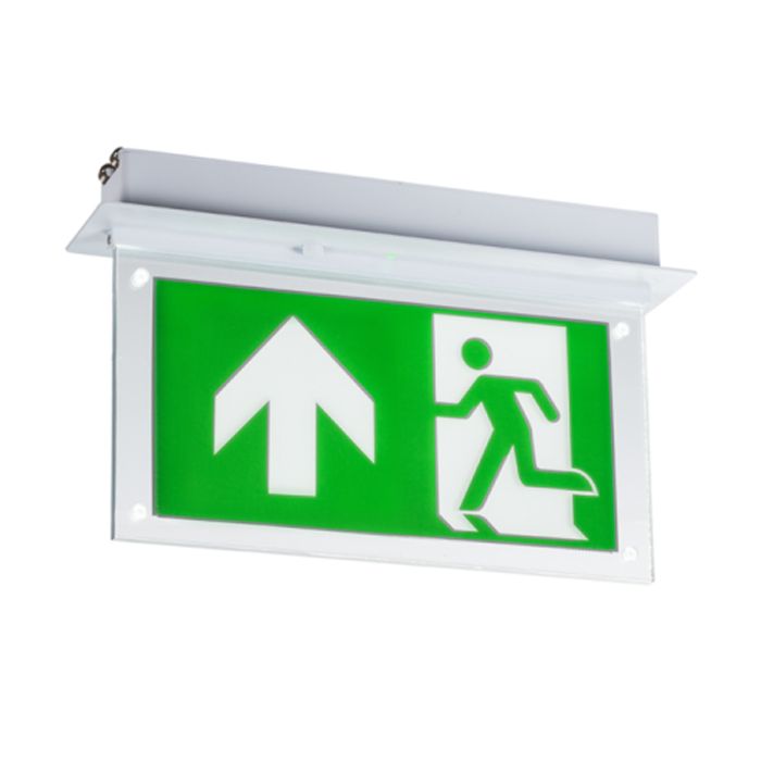 MLA Knightsbridge 230V 2W Recessed LED Emergency Exit sign