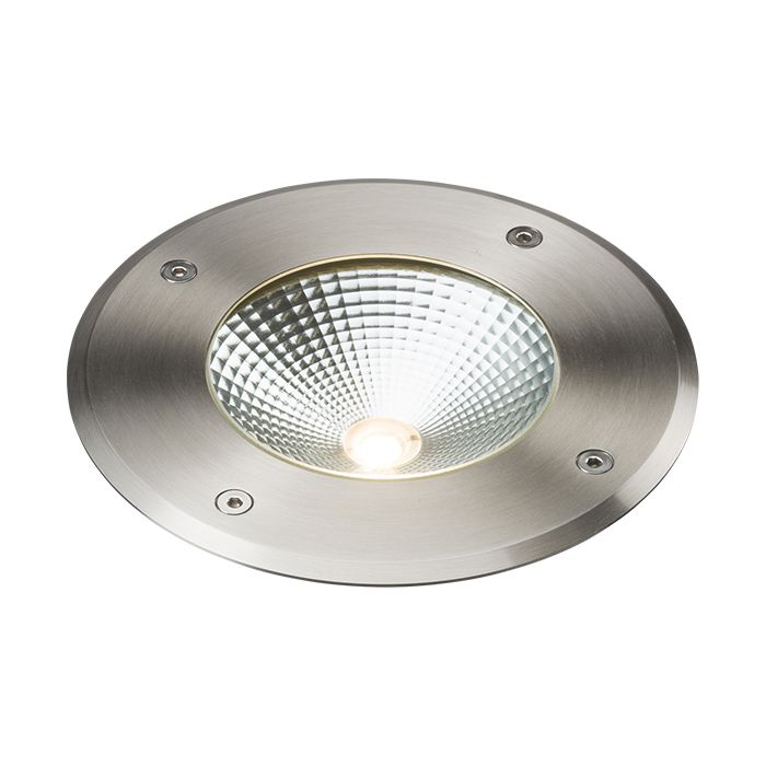 MLA Knightsbridge 230V IP65 6W LED Stainless Steel Recessed Ground Light 3000K