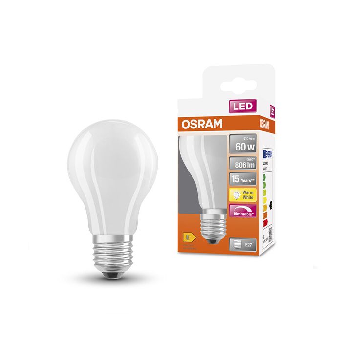 Osram 7W Dimmable LED Classic GLS/A60 2700K Bulb
