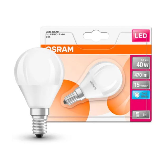 Osram Classic 4W SES/E14 LED Golfball Bulb Cool White 