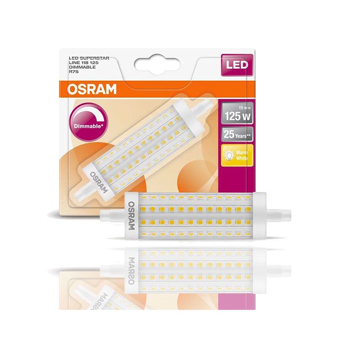 Osram LED Superstar Dimmable 118mm R7 Bulb (2700K)