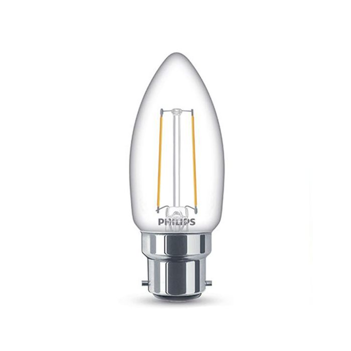 Philips Consumer LED 2w Clear Candle 2700k