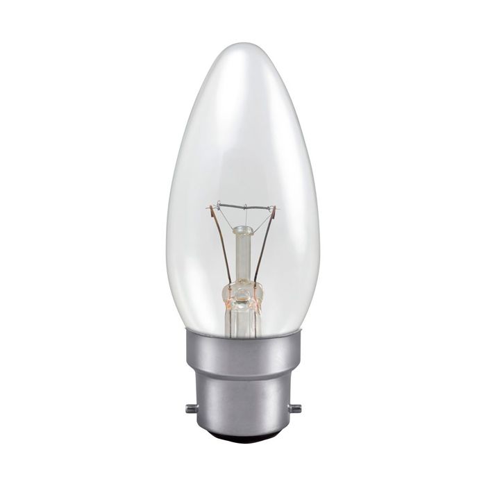 Professional 25W Clear BC Candle