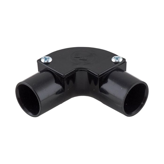 PVC Conduit Inspection Elbow - 20mm Black