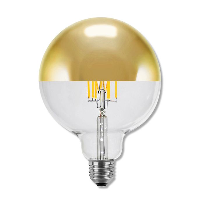 SegulaLED Ambient 50494 8w Globe 125 Mirror Gold E27 450lm 2200K-2900K Dimmable