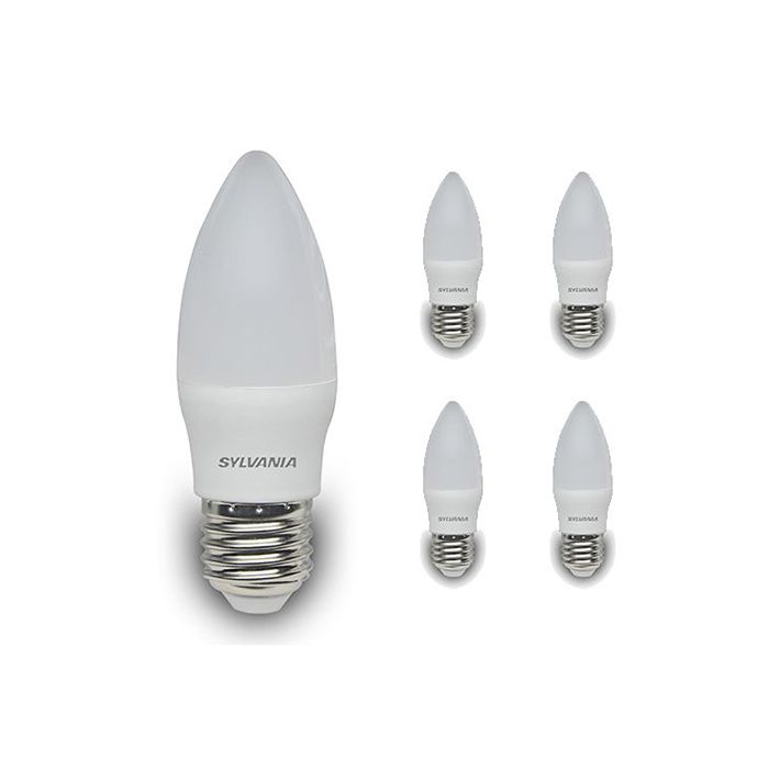 Sylvania Toledo 5W Frosted LED Candle Bulb 2700K (4 Pack)