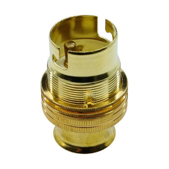 Unswitched Brass BC Lampholder