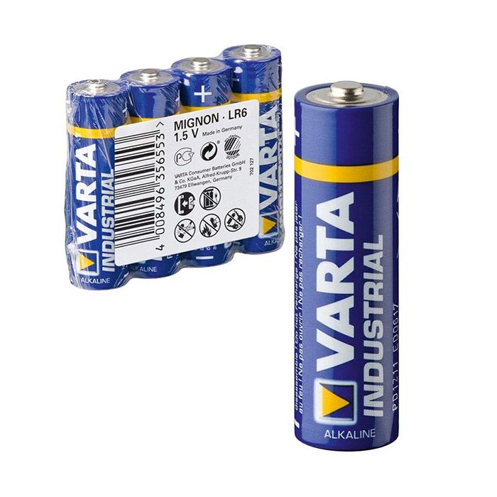 Varta AA Industrial Alkaline Battery 4 Pack