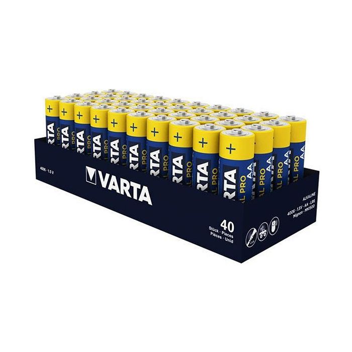 Varta AA Industrial Alkaline Battery 40 Pack