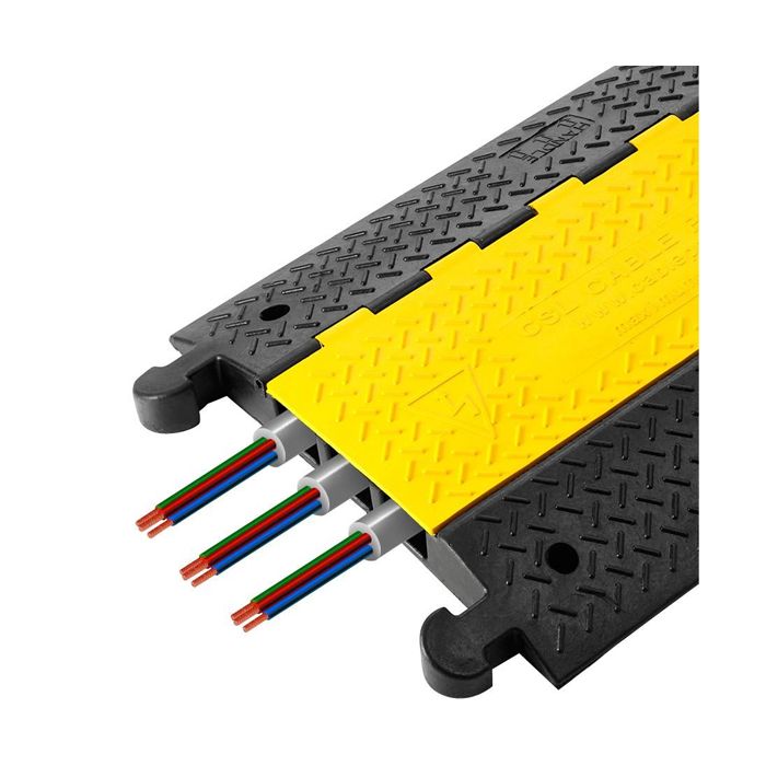 Vulcascot HDCVP/3 Heavy Duty Cable Protector - Black/Yellow 1m