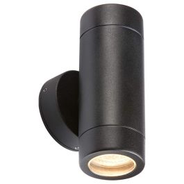 Knightsbridge IP65 Black Up and Down Wall Light GU10 35W