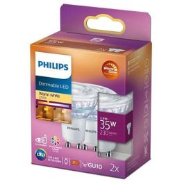 Philips 2.6W DimTone/WarmGlow LED GU10 Spot (2 Pack) | Lightsave